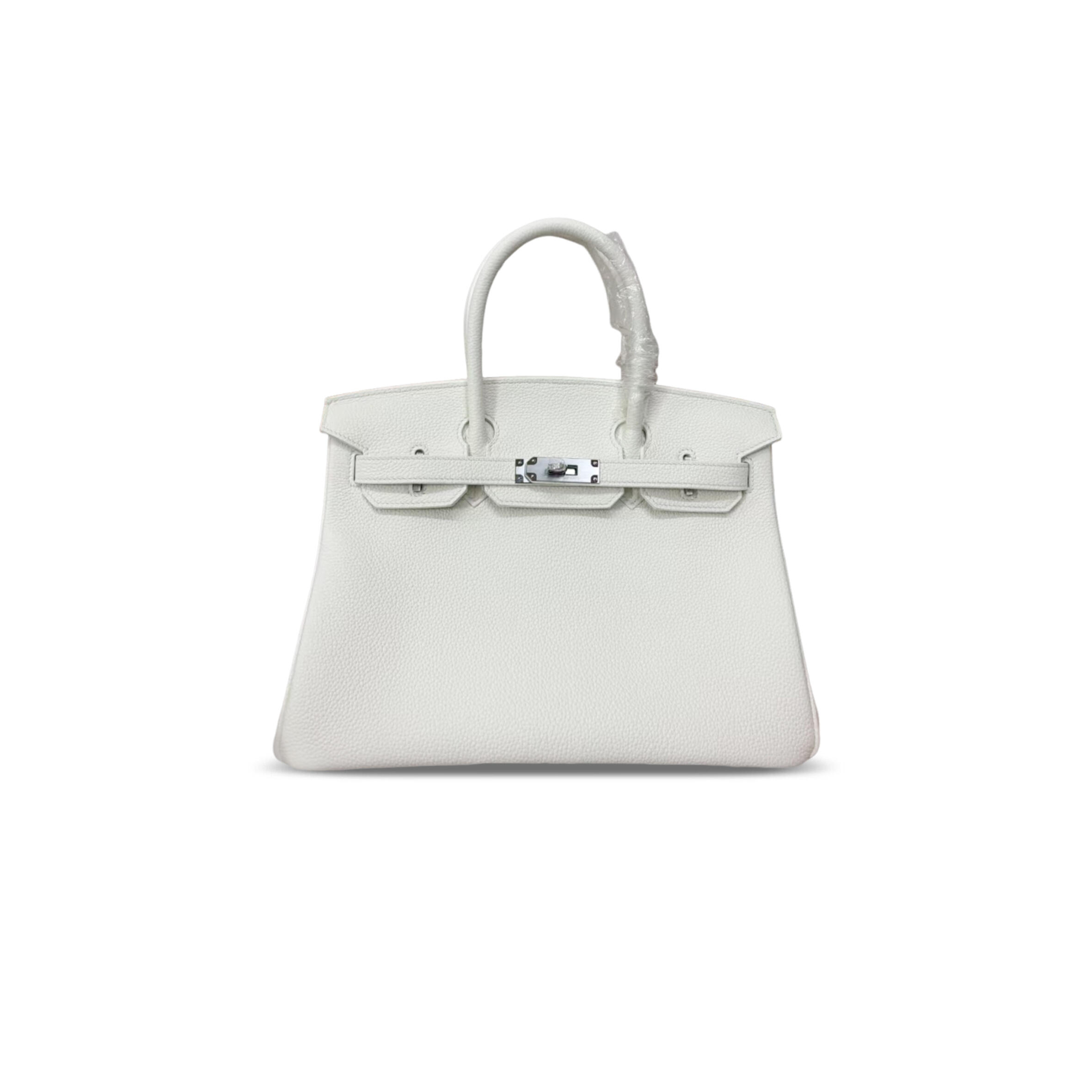 HERMES BIRKIN 30 TOGO WHITE PALLADIUM HARDWARE (30*22*16cm)